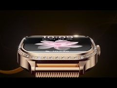 MK88 Smart Watch per donne Diamante Monitor sanitario BT Chiama sangue Ossigeno Smartwatch IP68 impermeabile