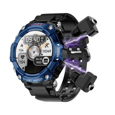 T96 Smart Watch con cuffia BT Call Music Player Sleep Monitor pressione sanguigna